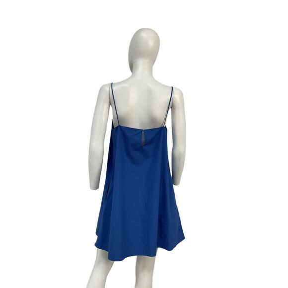 Matteau Organic Blue Cotton-Poplin Mini Dress Size 4 - Picture 2 of 4